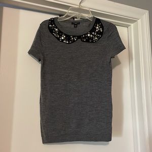 Ann Taylor xsp jewel bin short sleeved sweater
